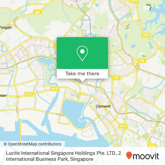 Lucite International Singapore Holdings Pte. LTD., 2 International Business Park map