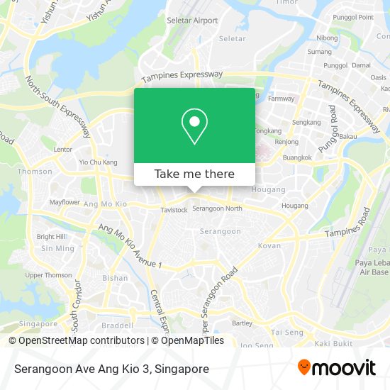 Serangoon Ave Ang Kio 3 map