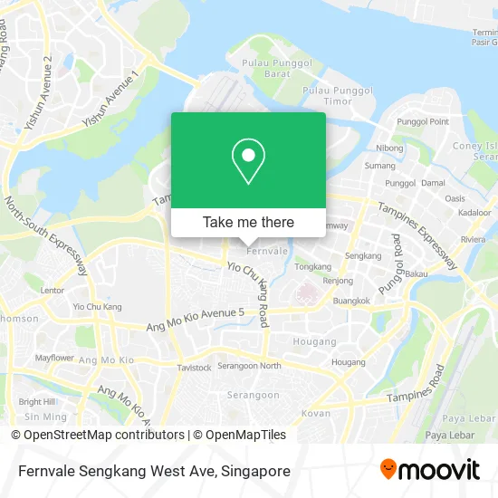 Fernvale Sengkang West Ave map