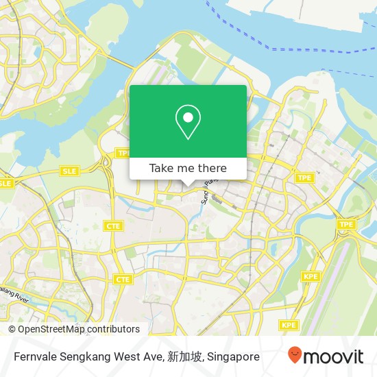 Fernvale Sengkang West Ave, 新加坡地图