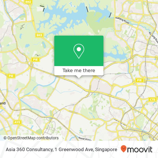 Asia 360 Consultancy, 1 Greenwood Ave地图