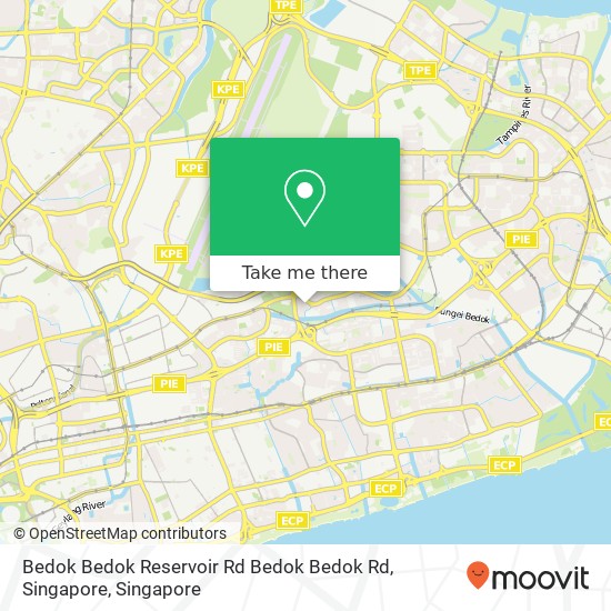 Bedok Bedok Reservoir Rd Bedok Bedok Rd, Singapore map