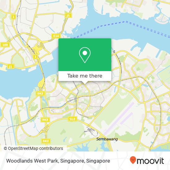 Woodlands West Park, Singapore map