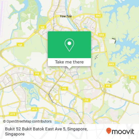 Bukit 52 Bukit Batok East Ave 5, Singapore地图