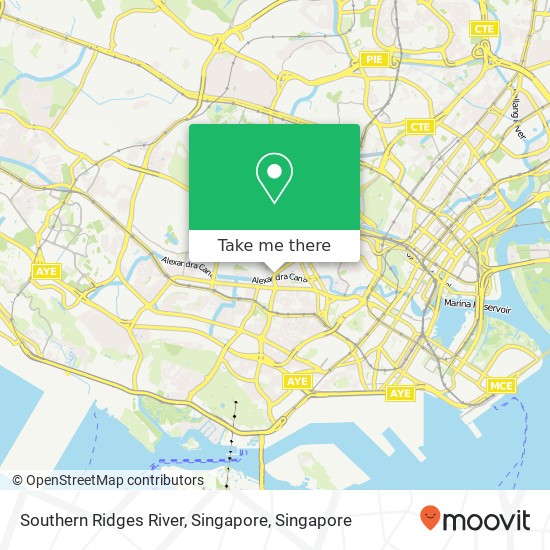 Southern Ridges River, Singapore map