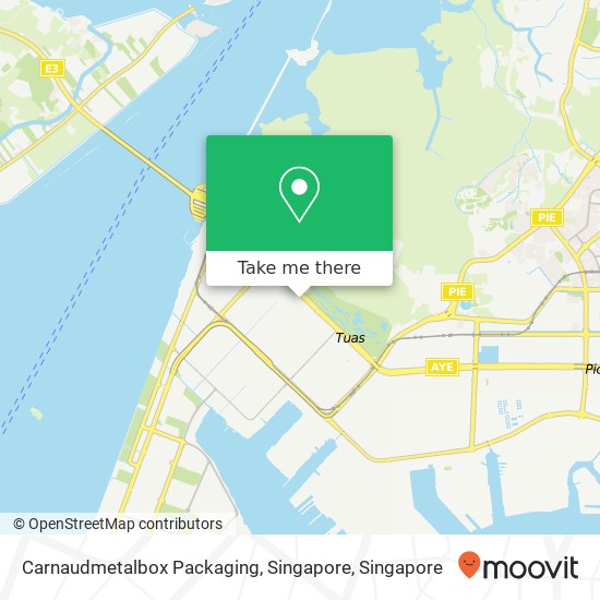 Carnaudmetalbox Packaging, Singapore map
