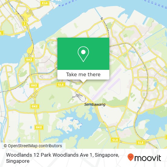 Woodlands 12 Park Woodlands Ave 1, Singapore map