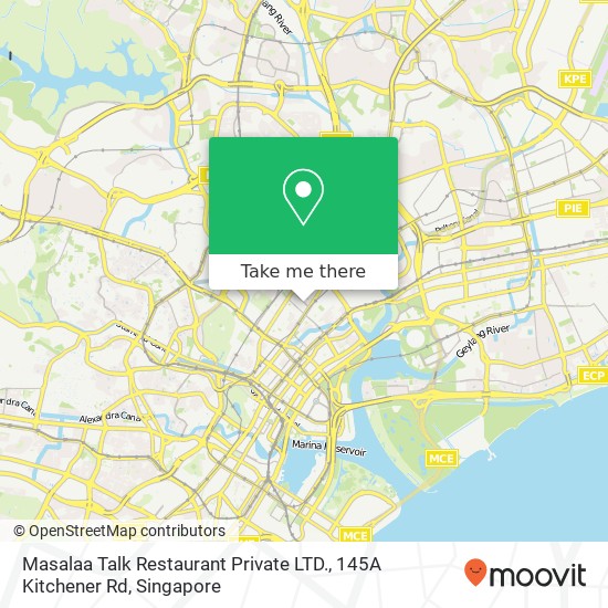 Masalaa Talk Restaurant Private LTD., 145A Kitchener Rd地图