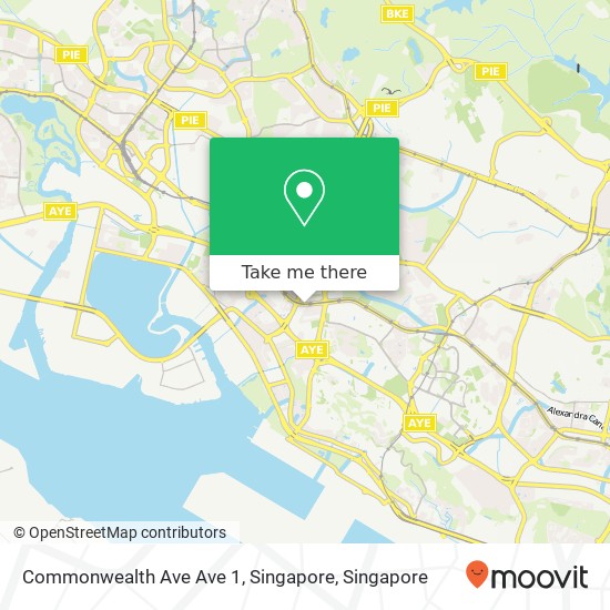 Commonwealth Ave Ave 1, Singapore map