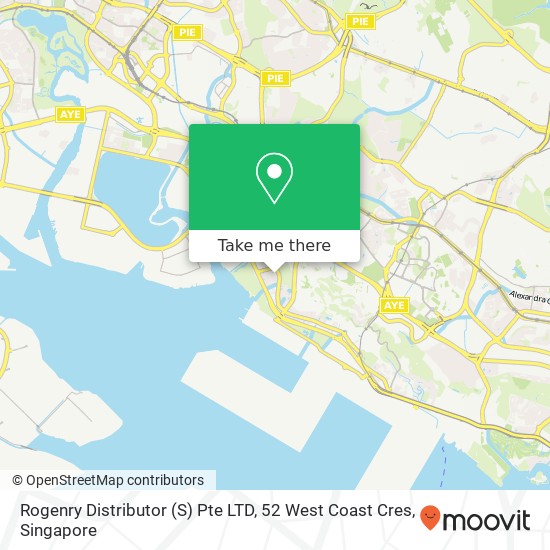 Rogenry Distributor (S) Pte LTD, 52 West Coast Cres map