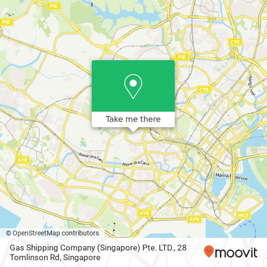 Gas Shipping Company (Singapore) Pte. LTD., 28 Tomlinson Rd地图