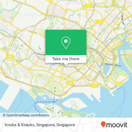 Knobs & Knacks, Singapore map