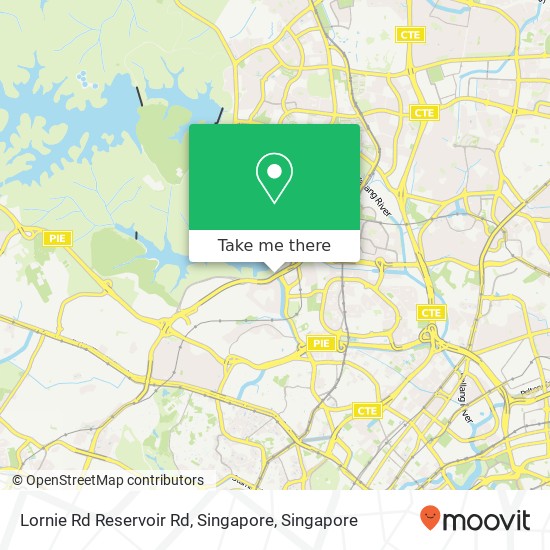 Lornie Rd Reservoir Rd, Singapore map