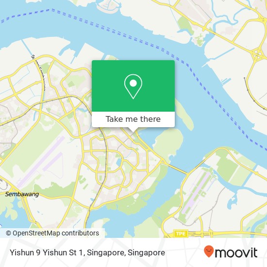 Yishun 9 Yishun St 1, Singapore map