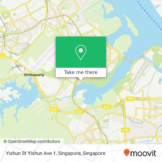 Yishun St Yishun Ave 1, Singapore map