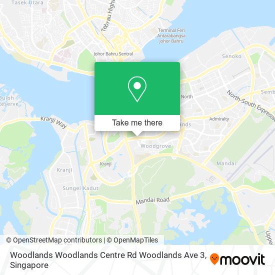 Woodlands Woodlands Centre Rd Woodlands Ave 3地图