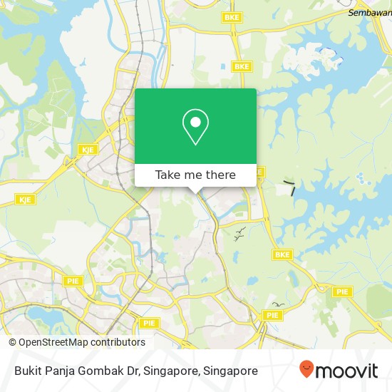 Bukit Panja Gombak Dr, Singapore map