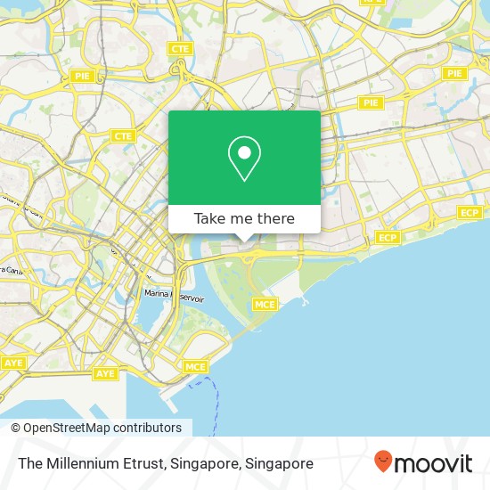 The Millennium Etrust, Singapore map