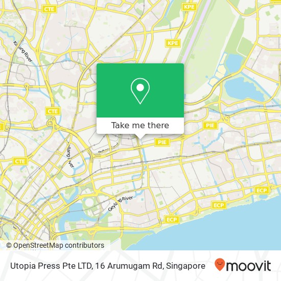 Utopia Press Pte LTD, 16 Arumugam Rd map