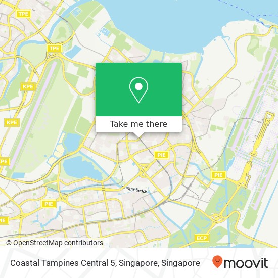 Coastal Tampines Central 5, Singapore map