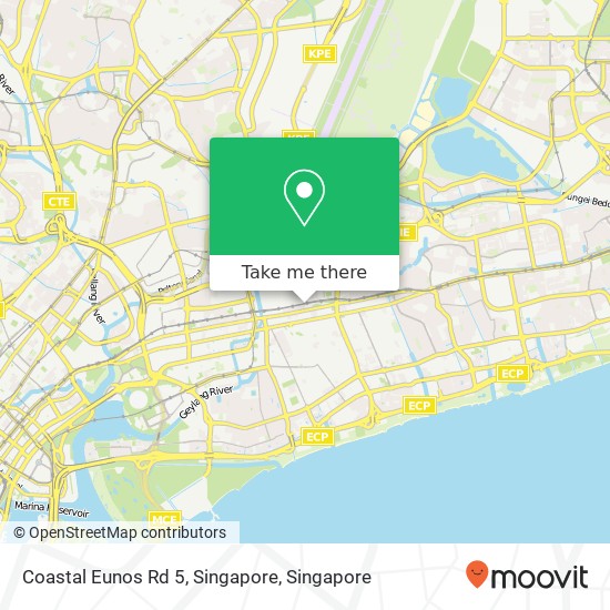 Coastal Eunos Rd 5, Singapore map