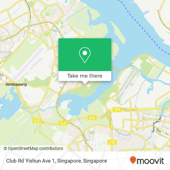 Club Rd Yishun Ave 1, Singapore map