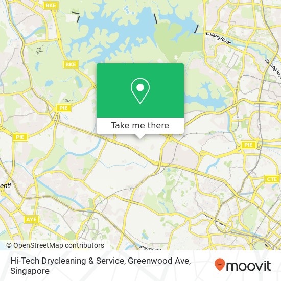 Hi-Tech Drycleaning & Service, Greenwood Ave map