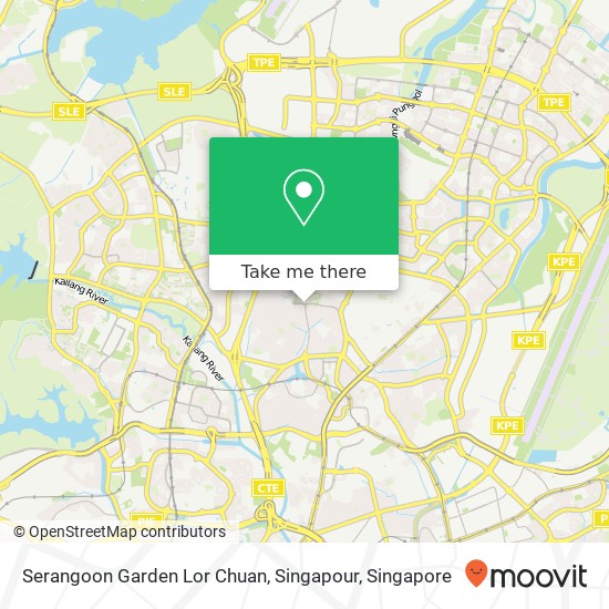 Serangoon Garden Lor Chuan, Singapour map