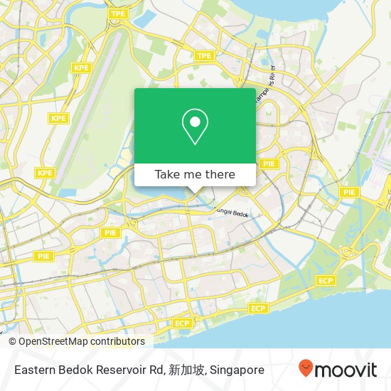 Eastern Bedok Reservoir Rd, 新加坡地图