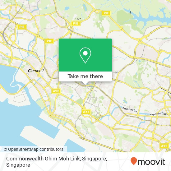 Commonwealth Ghim Moh Link, Singapore map