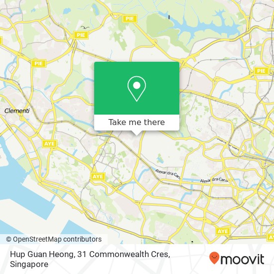 Hup Guan Heong, 31 Commonwealth Cres地图