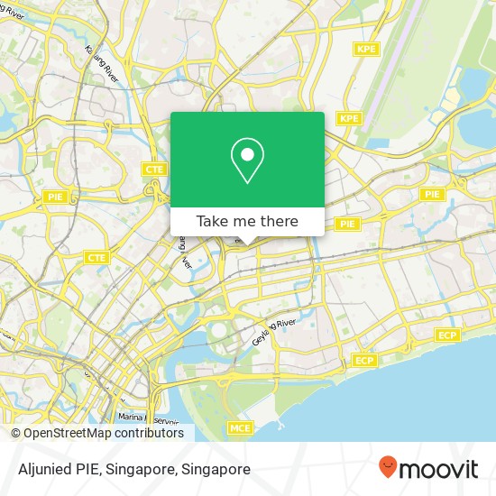 Aljunied PIE, Singapore map