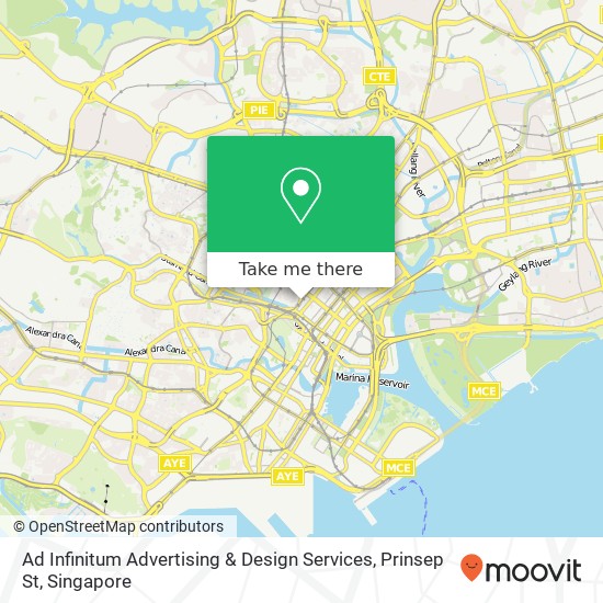 Ad Infinitum Advertising & Design Services, Prinsep St map