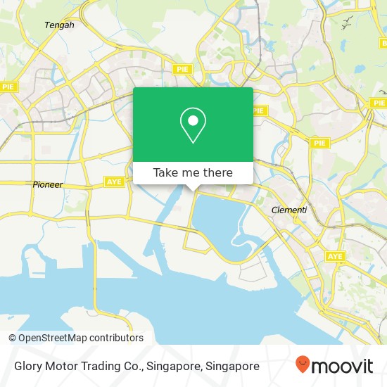 Glory Motor Trading Co., Singapore map