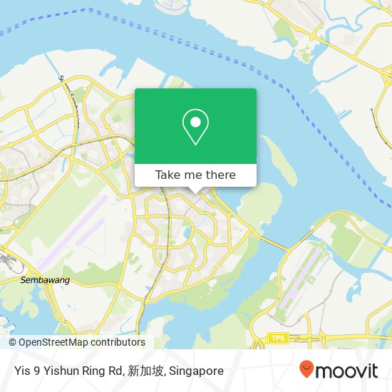 Yis 9 Yishun Ring Rd, 新加坡地图