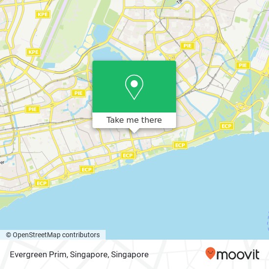 Evergreen Prim, Singapore map