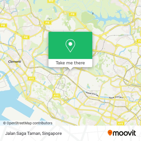 Jalan Saga Taman map