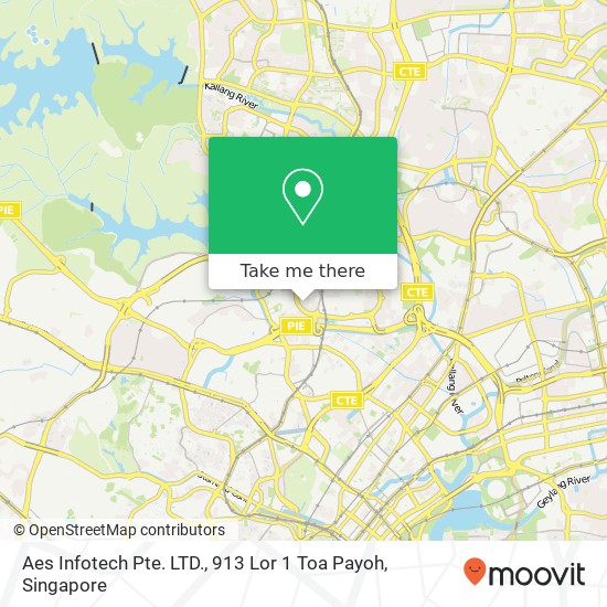 Aes Infotech Pte. LTD., 913 Lor 1 Toa Payoh map