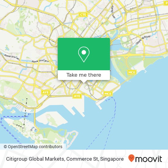 Citigroup Global Markets, Commerce St map