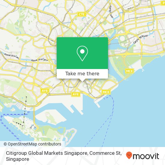 Citigroup Global Markets Singapore, Commerce St map