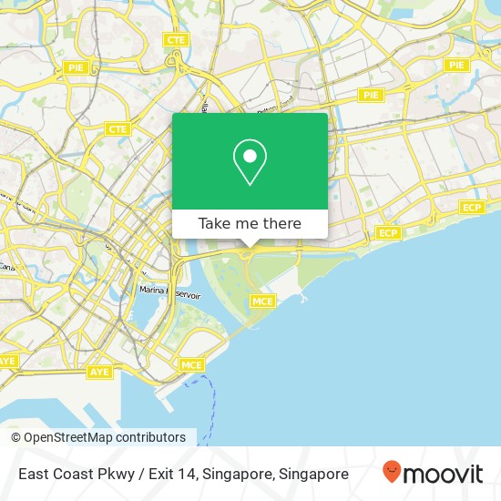 East Coast Pkwy / Exit 14, Singapore map