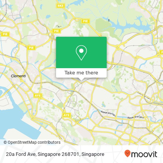 20a Ford Ave, Singapore 268701 map