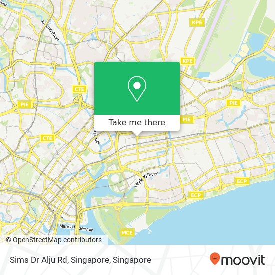 Sims Dr Alju Rd, Singapore map