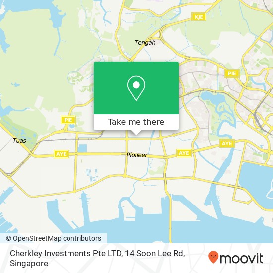 Cherkley Investments Pte LTD, 14 Soon Lee Rd map