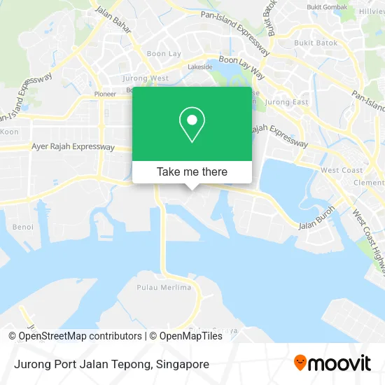 Jurong Port Jalan Tepong map