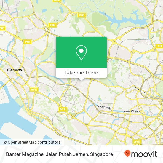 Banter Magazine, Jalan Puteh Jerneh map