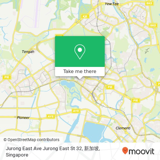 Jurong East Ave Jurong East St 32, 新加坡地图