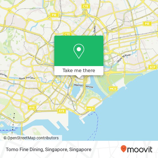 Tomo Fine Dining, Singapore地图