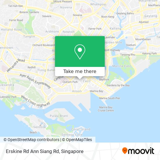 Erskine Rd Ann Siang Rd地图