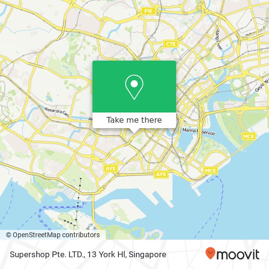 Supershop Pte. LTD., 13 York Hl map